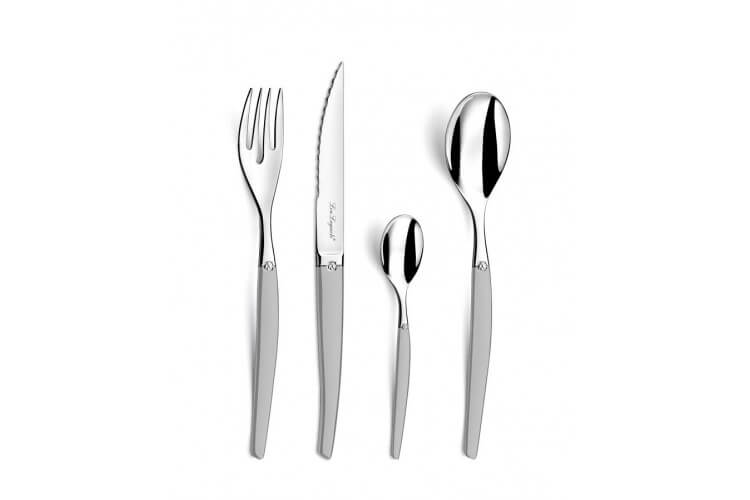 Coffret de 24 couverts acier inox LOU LAGUIOLE Jet Sablé gris