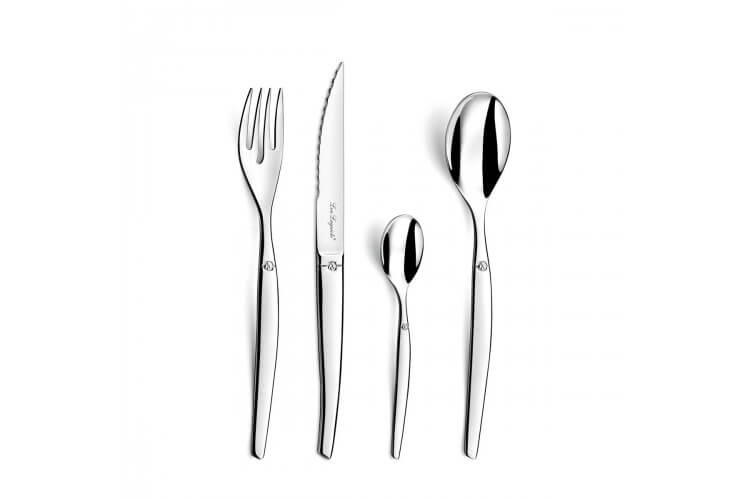 Coffret de 24 couverts LOU LAGUIOLE Jet acier inox gris