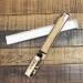 Couteau Sashimi japonais artisanal JIKKO Tokusei lame 21cm Nihon Steel manche magnolia gravé