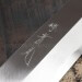 Couteau Kama Usuba japonais artisanal JIKKO Tokusei lame 18cm Nihon Steel manche magnolia gravé