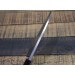 Couteau Deba japonais artisanal JIKKO Tokusei lame 18cm Nihon Steel manche magnolia gravé