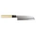 Couteau Kama Usuba japonais artisanal JIKKO Betsuuchi lame 16.5cm en White Steel manche magnolia