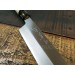 Couteau Usuba japonais artisanal JIKKO Tokusei lame 16.5cm Nihon Steel manche magnolia gravé