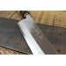 Couteau Mioroshi japonais artisanal JIKKO Tokusei lame 21cm Nihon Steel manche magnolia gravé