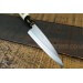 Couteau Kaisaki japonais artisanal JIKKO Tokusei lame 12cm Nihon Steel manche magnolia gravé