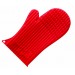 Moufle silicone rouge anti-chaleur 27x15cm