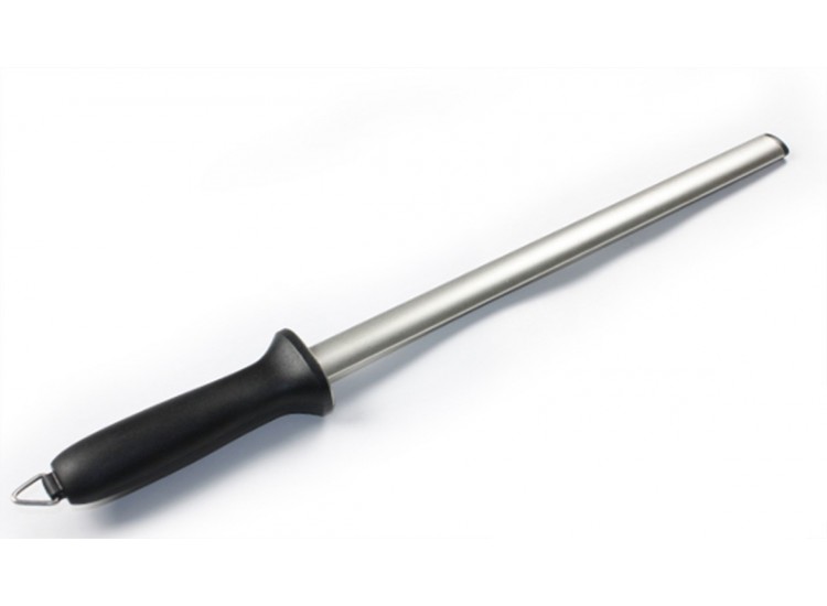 Fusil a aiguiser plat en diamant 25cm TAIDEA manche soft-grip - sp&eacute;cial couteaux de cuisine 