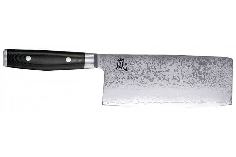 Couteau nakiri japonais Yaxell RAN lame 18cm damas 69 couches