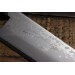 Couteau de chef japonais artisanal Jikko Japan VG10 18cm damas 17 couches manche magnolia