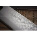 Couteau nakiri japonais artisanal Jikko Japan VG10 16.5cm damas 17 couches manche magnolia