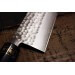 Couteau Santoku japonais artisanal Jikko Japan VG1 16.5cm martelé manche magnolia