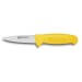 Couteau à saigner professionnel Fischer 11cm manche surmoulé jaune 