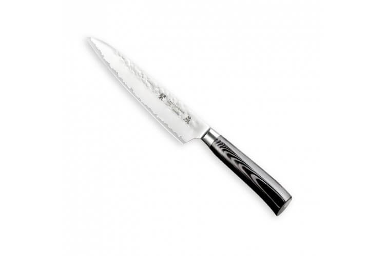 Couteau universel japonais Tamahagane Tsubame lame martelée 15cm acier VG5