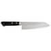 Couteau Santoku japonais artisanal Jikko VG10 16.5cm damas 33 couches manche 2 rivets