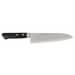 Couteau de chef japonais artisanal Jikko VG10 18cm damas 33 couches manche 2 rivets