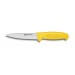 Couteau à saigner professionnel Fischer 14cm manche surmoulé jaune
