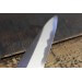 Couteau Sashimi japonais artisanal JIKKO Betsuuchi lame 24cm en White Steel manche magnolia