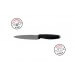 Couteau de cuisine dentelé KUHN RIKON Colori Titanium revêtement titane 13cm + protège-lame