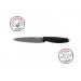 Couteau de cuisine KUHN RIKON Colori Titanium revêtement titane 13cm + protège-lame
