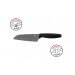 Couteau Santoku KUHN RIKON Colori Titanium revêtement titane 16cm + protège-lame