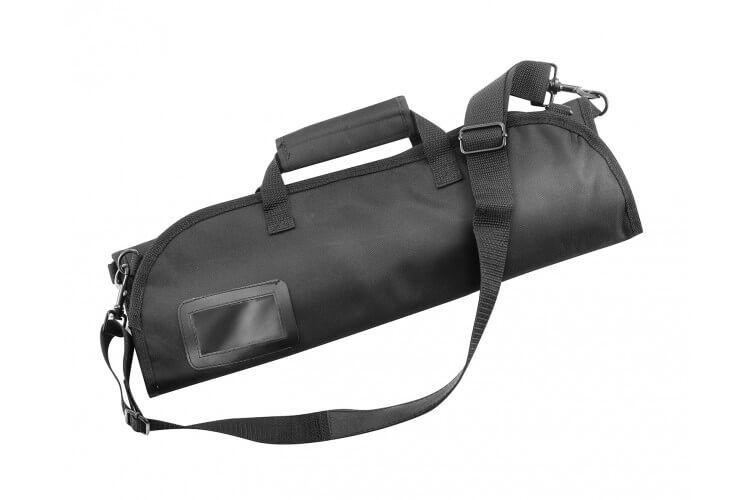 Trousse vide souple 8 places + bandoulière pour couteaux et ustensiles de cuisine 