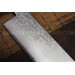 Couteau Nakiri japonais artisanal Jikko VG10 16.5cm damas 33 couches manche 2 rivets