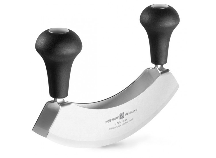 Hachoir demi lune double lames Gourmet de Wusthof, lame 18cm