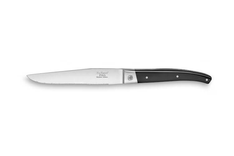 Couteau à steak dentelé LOU LAGUIOLE Pro pleine soie