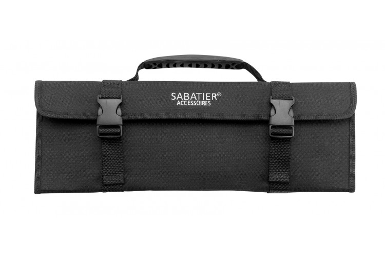 Trousse de cuisinier vide Sabatier 5 emplacements en nylon noir rigide 