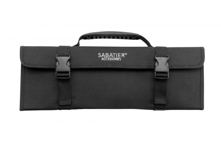 Trousse de cuisinier vide Sabatier 5 emplacements en nylon noir rigide 