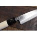 Couteau Kaisaki japonais artisanal JIKKO Betsuuchi lame 12cm en White Steel manche magnolia