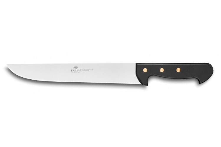 Couteau de boucher 32 Dumas Affil inox 25cm manche 3 rivets