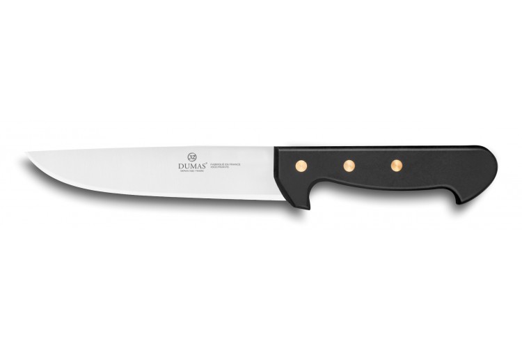 Couteau de boucher 32 Dumas Affil inox 17cm manche 3 rivets