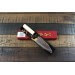 Couteau à poisson japonais artisanal JIKKO Betsuuchi lame 12cm en White Steel manche magnolia