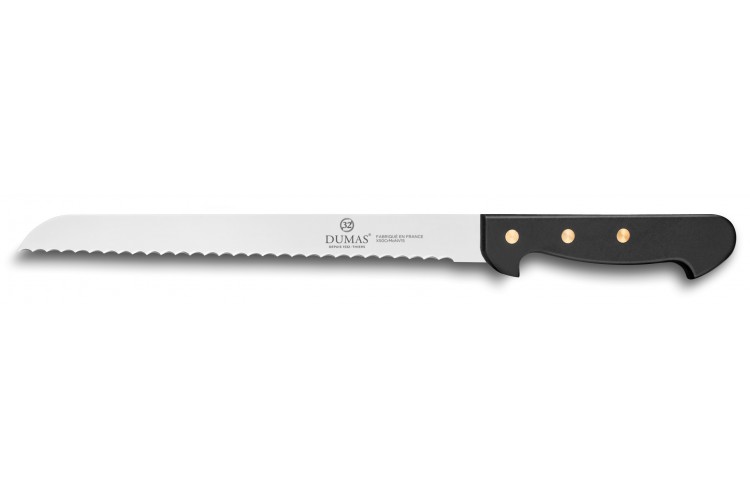 Couteau &agrave; pain 32 Dumas Affil inox 26cm manche 3 rivets