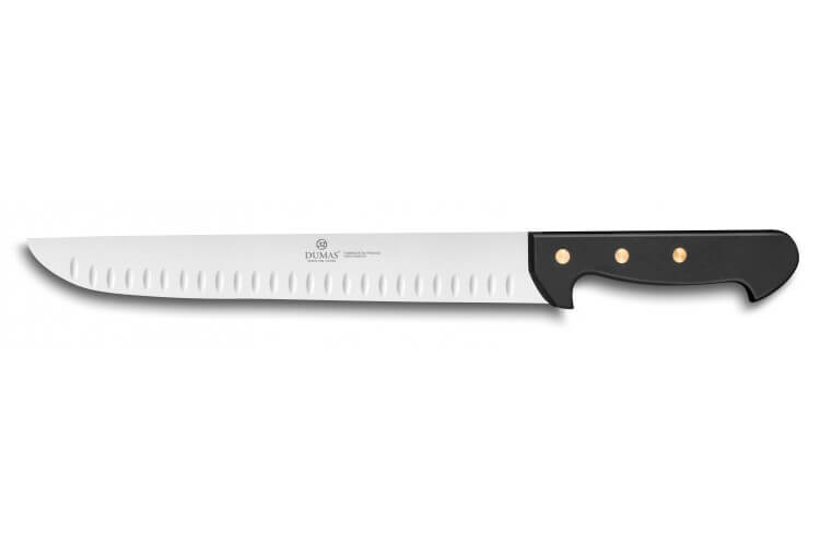 Couteau de boucher alvéolé 32 Dumas Affil inox 28cm manche 3 rivets