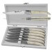 Coffret 6 couteaux de table Prestige Laguiole Bougna manches en os ouvragés