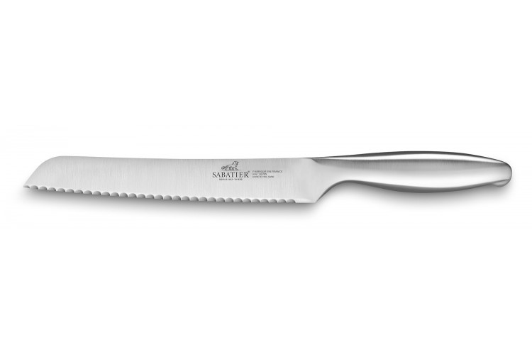 Couteau &agrave; pain Sabatier Fuso Nitro+ lame dentel&eacute;e Sandvik 20cm tout inox