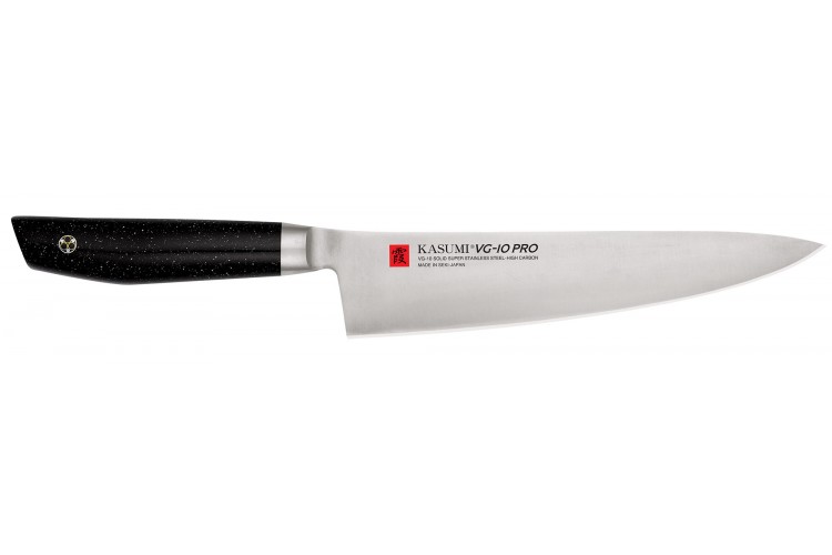 Couteau de chef japonais Kasumi VG10 Pro 20cm manche "marbr&eacute;"