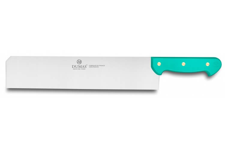 Couteau à fromage 1 main 3 rivets 32 Dumas Affil vert - 28cm