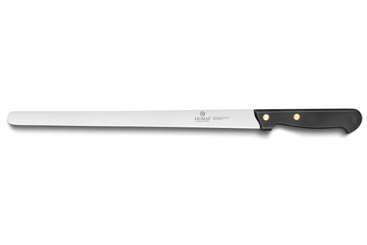 Couteau &agrave; saumon/jambon lame souple 32 Dumas Affil 30cm manche 2 rivets