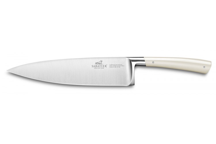 Couteau de chef Sabatier Edonist Perle forg&eacute; 20cm fabrication fran&ccedil;aise