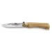 Couteau artisanal Old Bear lame inox 8cm manche olivier avec virole