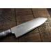 Couteau santoku japonais Tamahagane Bamboo Kyoto lame 17.5cm acier Damas VG5