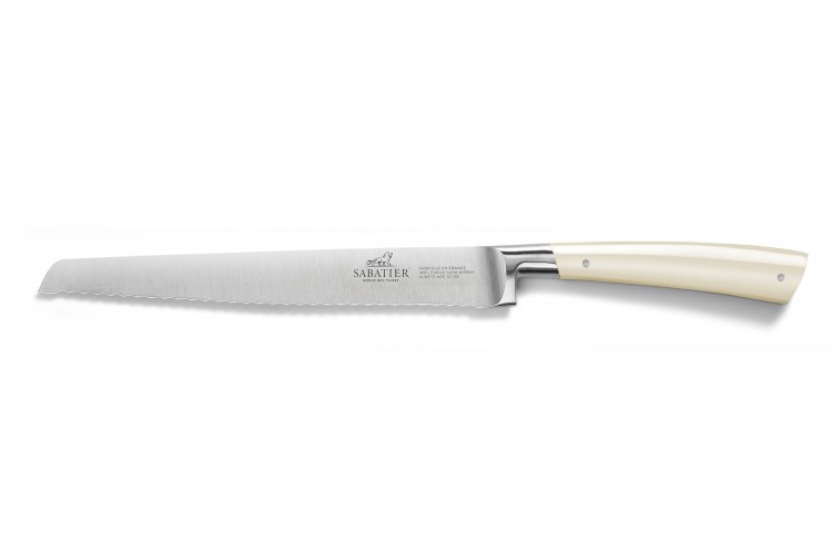 Couteau &agrave; pain Sabatier Edonist Perle forg&eacute; 20cm fabrication fran&ccedil;aise