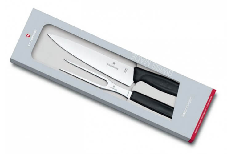 Coffret à découper Victorinox SwissClassic couteau à découper + fourchette de chef
