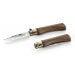 Couteau artisanal Old Bear lame inox 7cm manche noyer avec virole
