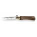 Couteau artisanal Old Bear lame inox 7cm manche noyer avec virole