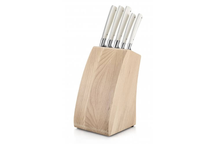 Bloc Sabatier Edonist Perle en bois 5 couteaux forgés acier inox