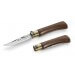 Couteau artisanal Old Bear lame inox 9cm manche noyer avec virole